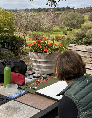 Working with Oil Pastels