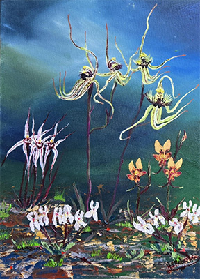 Mantis and Butterfly Ochids - Heather Roberts